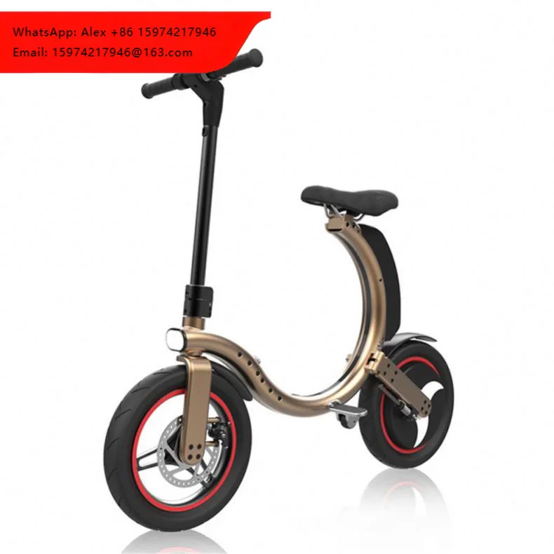 14 Inches 350W Front Brake Foldable Electric Scooter Adult Anti Slippery Pedal 2 Wheel Stand Up Electric Scooter