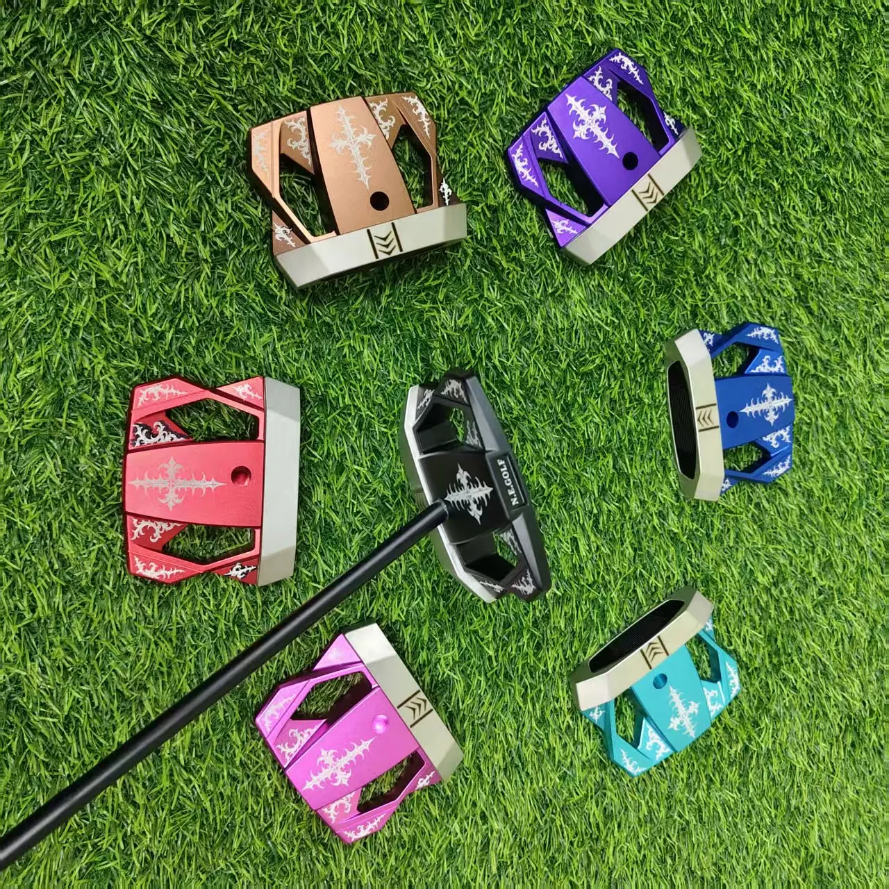 

Nine Elenev skull Zero torque Golf Putter 32/33/34/35/36inch Automatic Balancing Club Face Return Putter, With Head cover, 2025