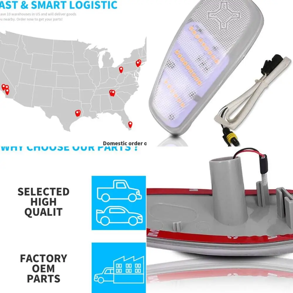 

L + прозрачный янтарный боковой габаритный индикатор, черный корпус из АБС-пластика, передние левые и правые лампы для Jeep для Renegade 2015-2021 -40-6