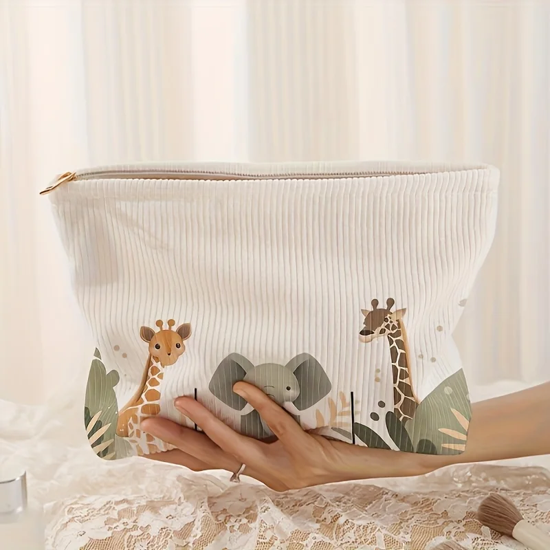 The Animal Design Easy to Carry Multifunctional Toiletry Bag Lightweight Storage Bag - with Safe Zipper Beauty Makeup Toiletries