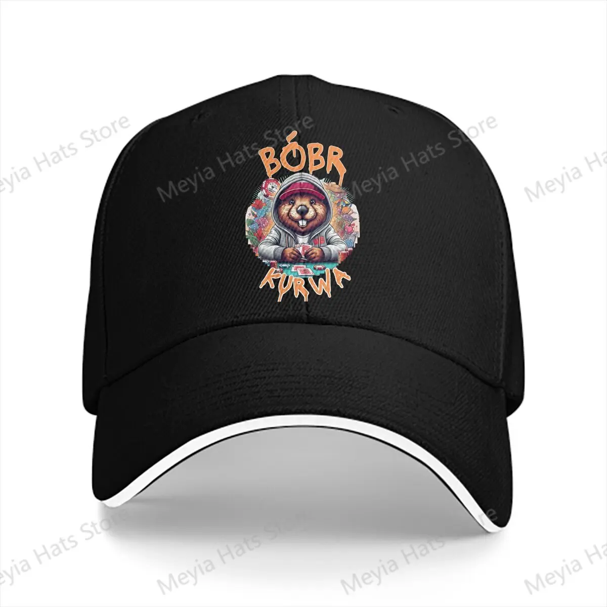 

Polish Beaver Meme Men Baseball Caps Peaked Cap Sun Shade Cycling Hat Bobr Kurwa Game