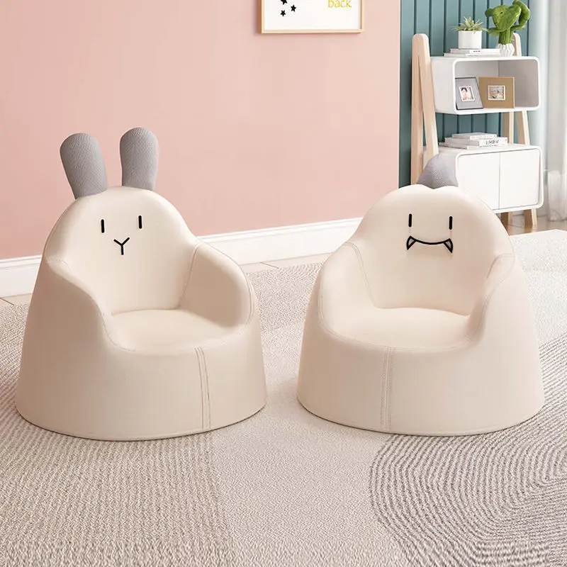 

Cartoon Cute Children's Chair Mini Children's Sofa 1-7 Years Old Boy Girl Baby Soft Comfortable Leather Small Sofa Reading Chair