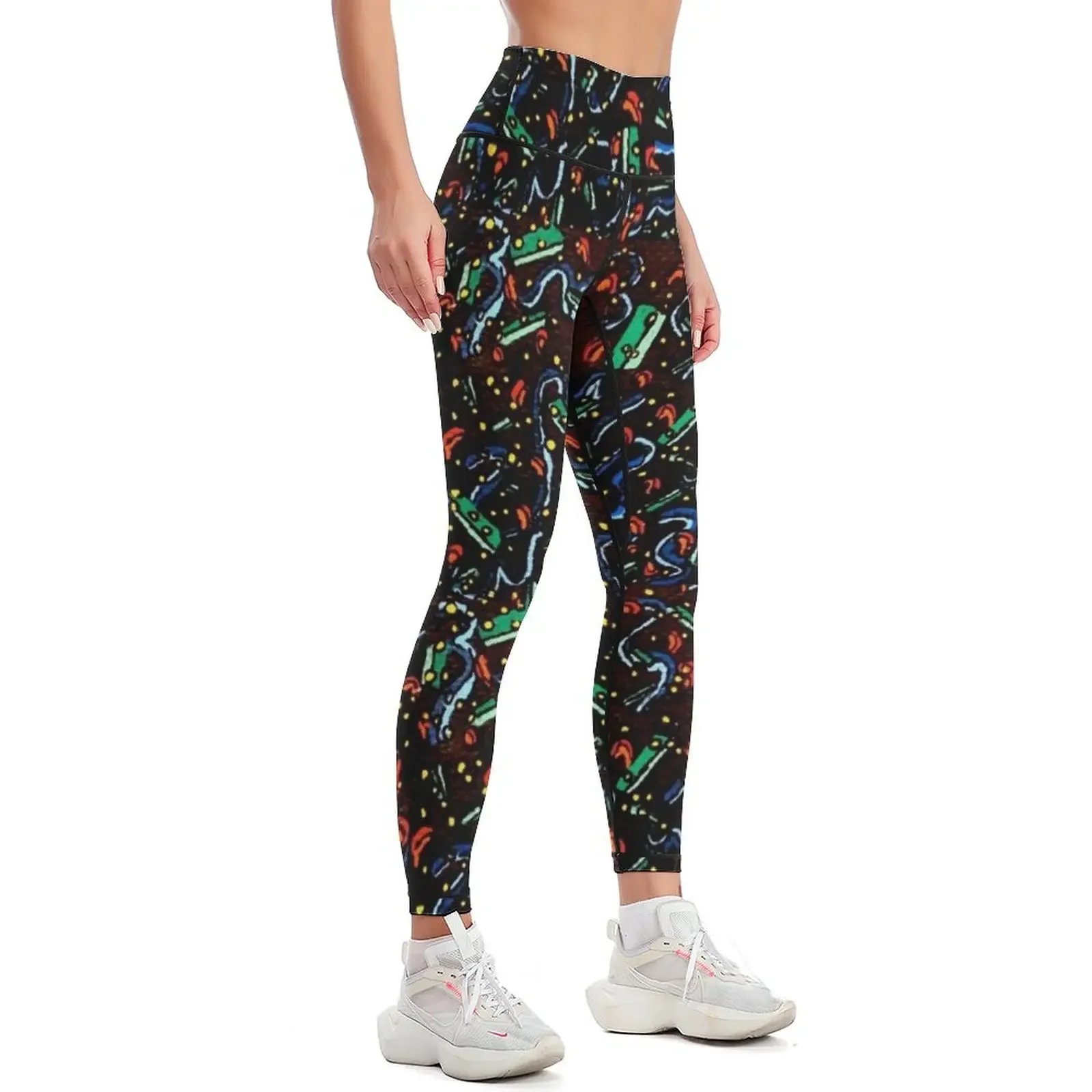 That Weird Carpet at the Movie Theater Leggings Women's push up Sweatpants sports for push up Womens Leggings