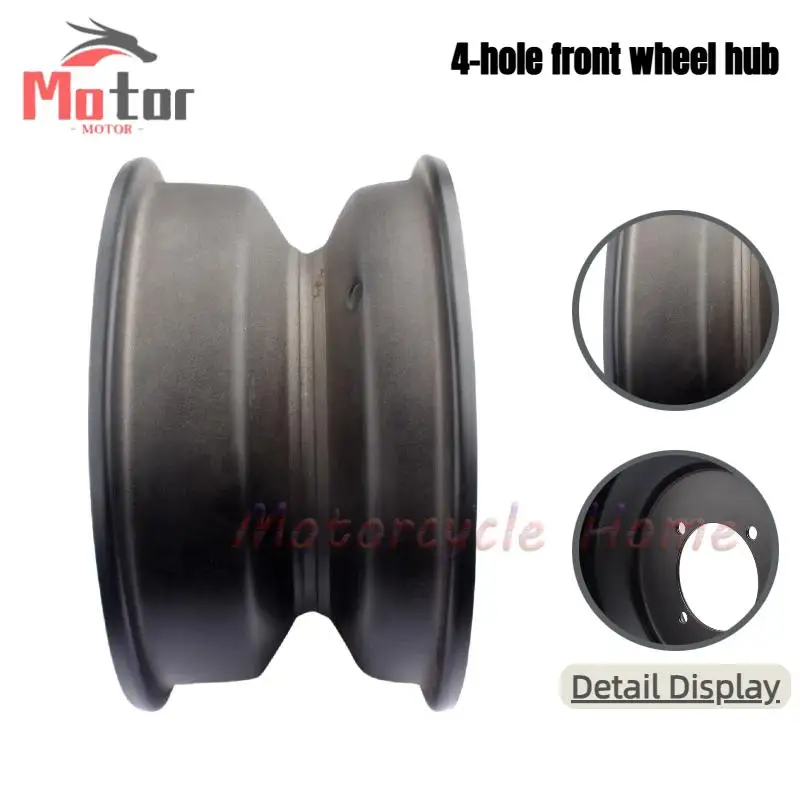 

ATV Four-Wheel ATV Kart 23x7-10 21x7-10 Inch Four-Hole Front Wheel Rim Steel Ring Black