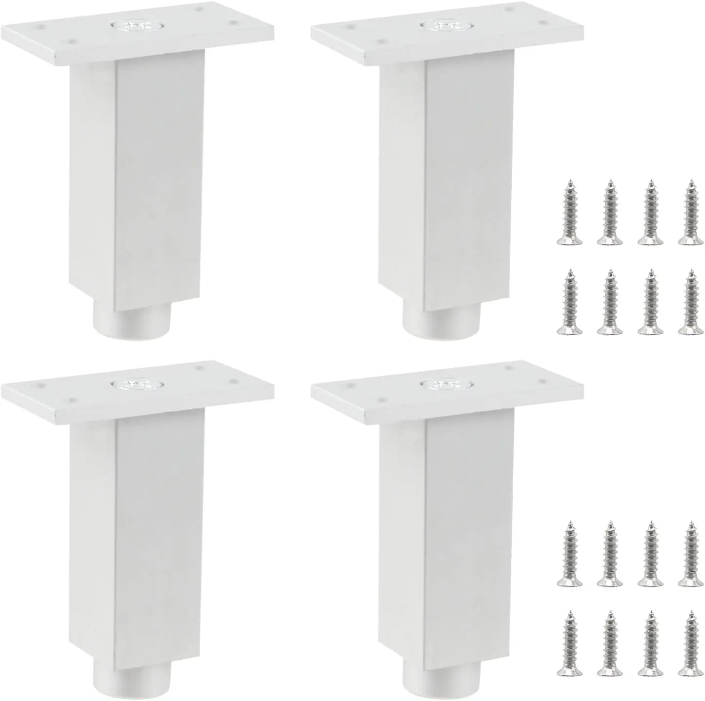 

3 Inch Heavy Duty Furniture Legs Set of 4, Industrial Steel Supports Legs for Furniture, Sofa, Coffee Table, Desk, Cabi