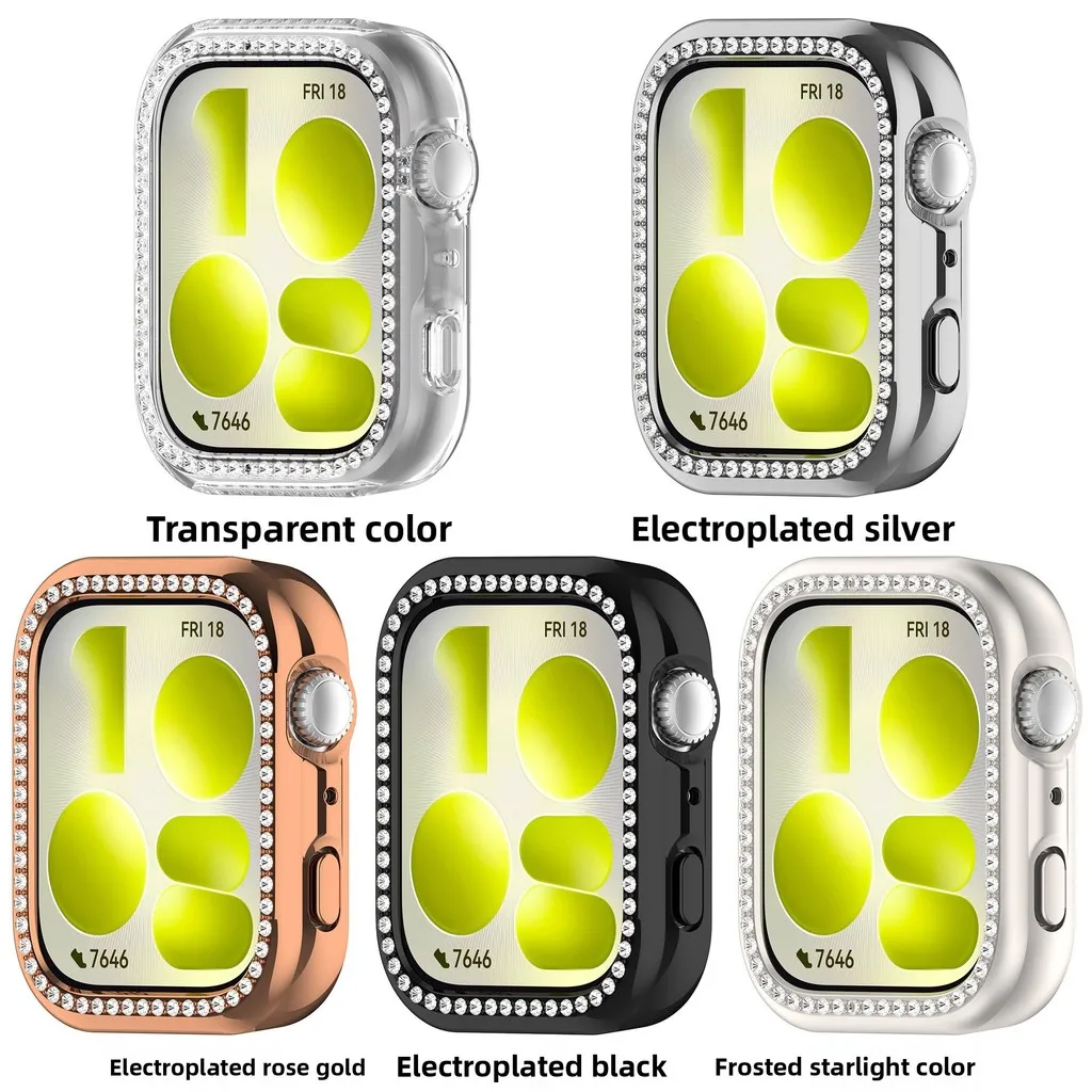 Diamant-Hülle für Huawei Watch Fit 4/5 Pro Zubehör Rundum hohler Schutzrahmen für Huawei Watch Fit 5 4 3 Cover – Detail 2