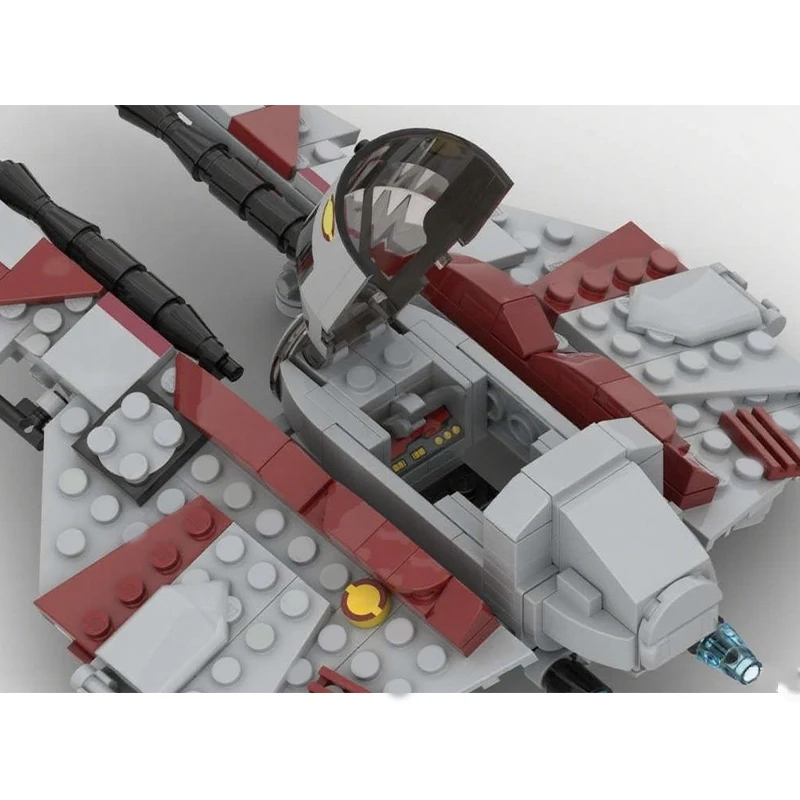 258pcs MOC Obi Wan S Eta 2 Actis Class Jədi Star Battle Model Toys Building Blocks Construction Christmas Gift Kids DIY Assemble - view 2