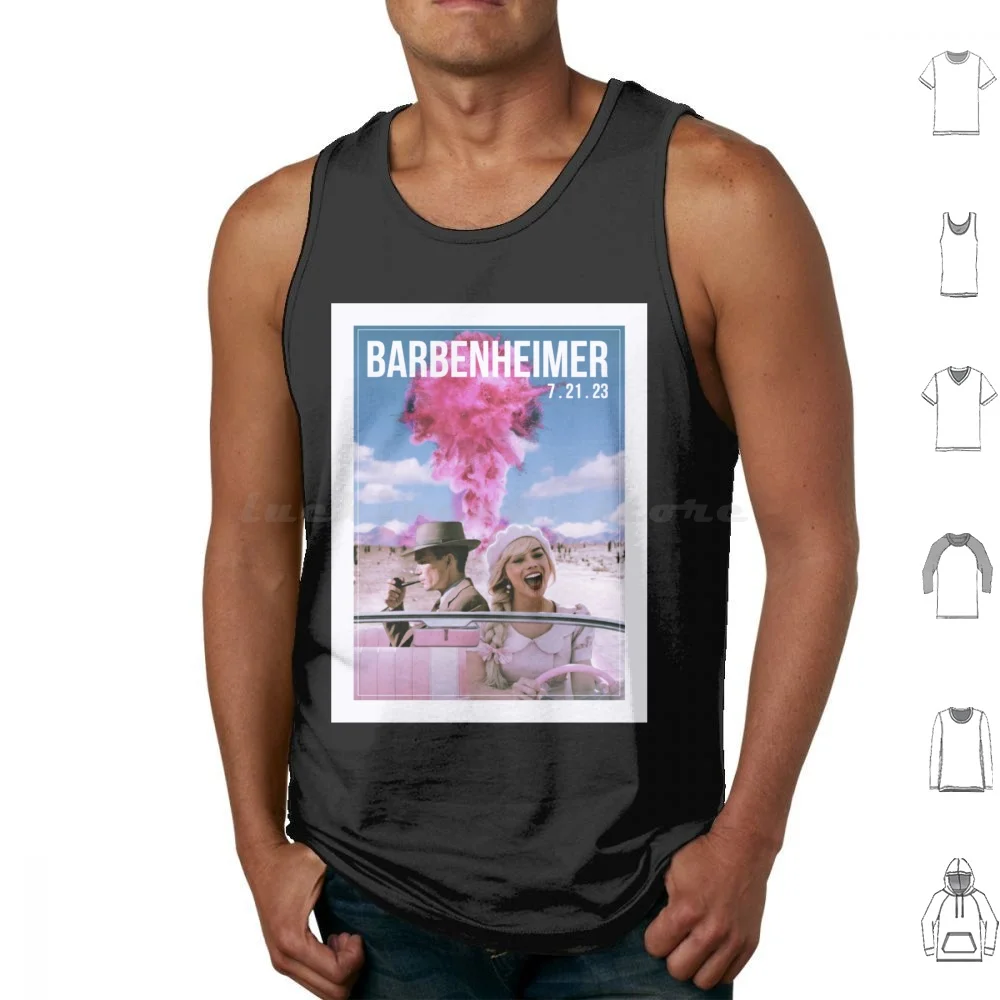 Barbenheimer T-Shirt Oppenheimer 2023 Tank Tops Print Cotton Barbenheimer Oppenheimers 2023 Margot Robbie Cillian