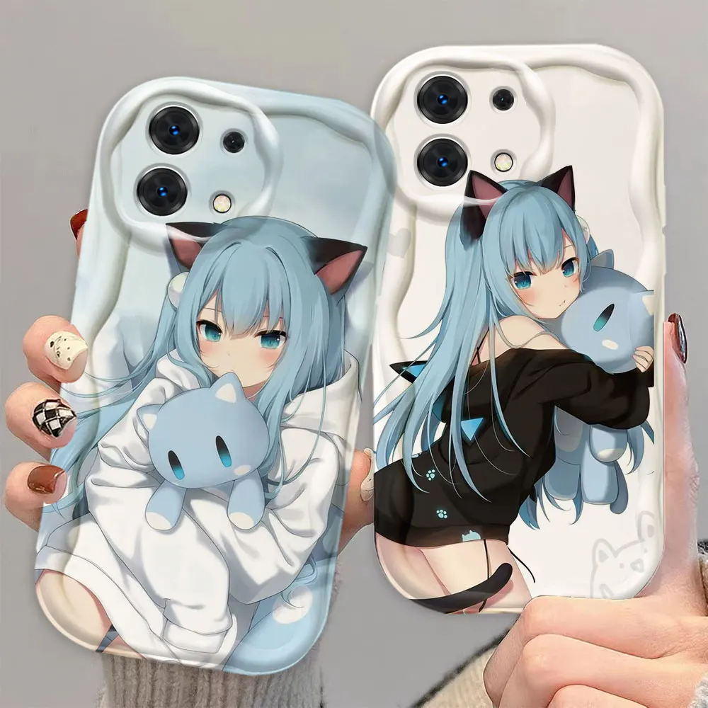 Sexy Cat Girl karada-chan Phone Case For REDMI 13 13C 12 A3 9T 14C 10 10C 12C 9 9A 9AT 9C 10A K30 K30I K40 K50 A1 PRO MAX 5G