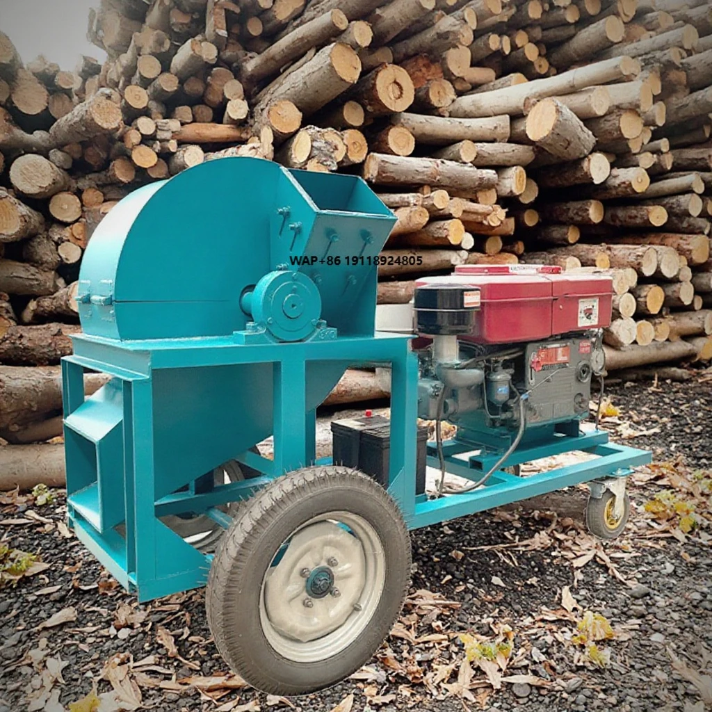 

Electric Motor Driven High Efficiency Wood Chipper & Grinder for Bamboo Sorghum Rod Straw Crushing 1T/H Capacity 220V