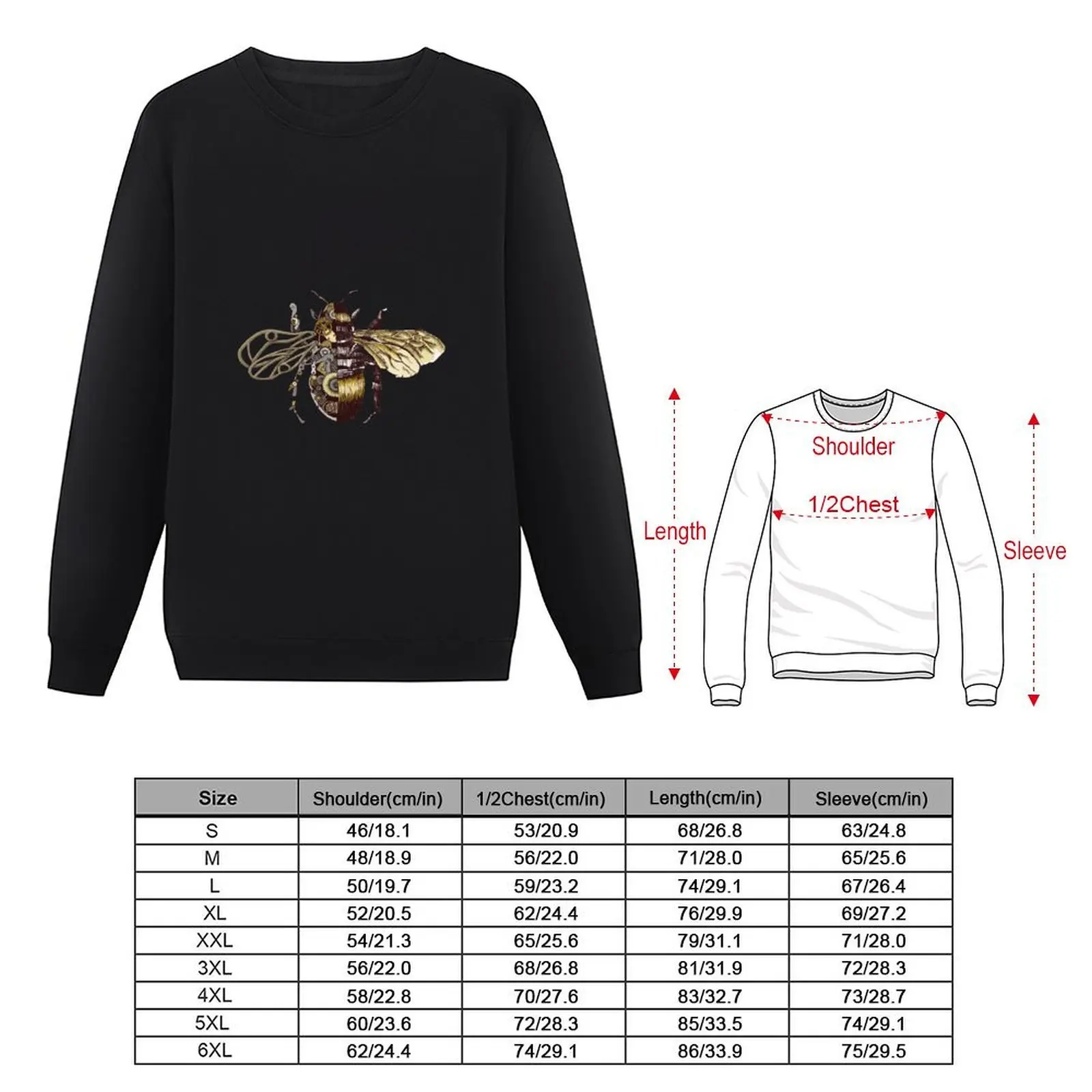 Clockwork Bee Pulover ملابس رجالي ملابس جمالية ملابس أنيمي ملابس الخريف هوديس وبلوزات جديدة