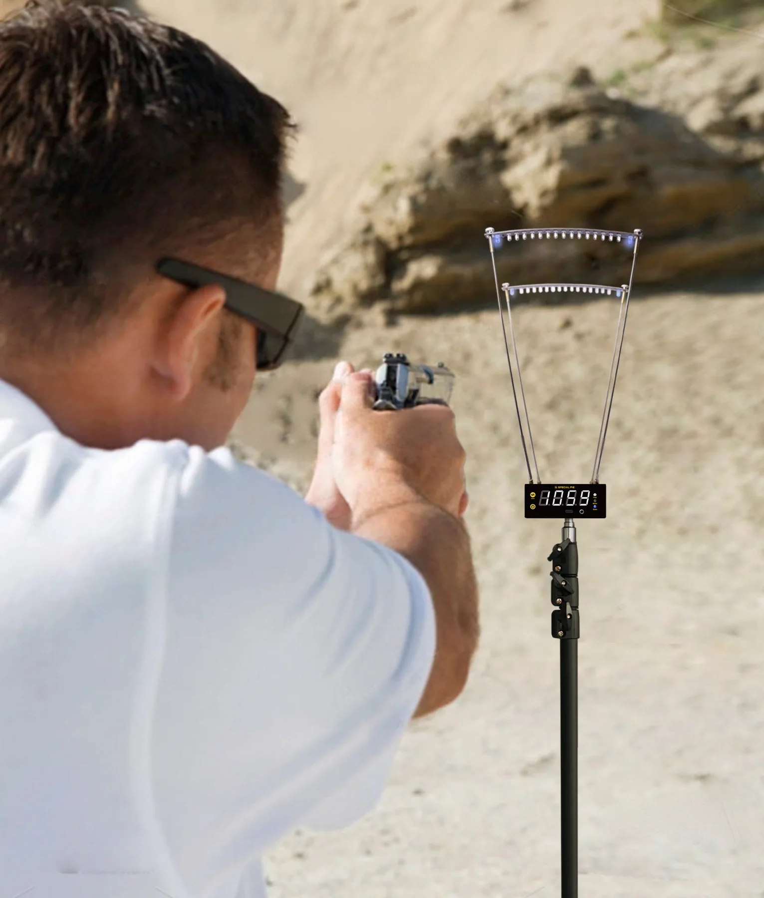 Ballistic Precision Chronograph FPS and MPS Readings, Bullet Speed Tester,Sun Screens and Large LCD Screen for Range Shooting - view 6