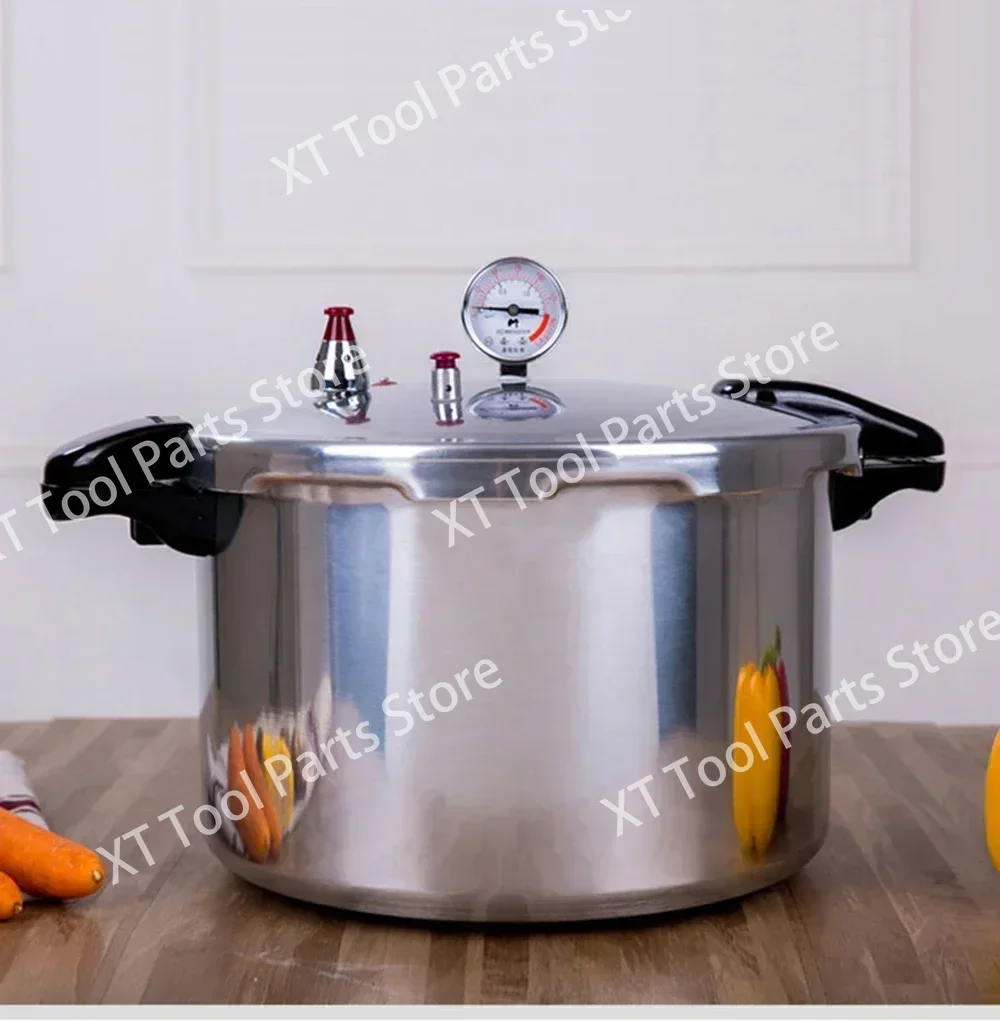 Large Capacity 22L Commercial Explosion-Proof With Pressure Gauge Aluminium Alloy Pressure Cooker