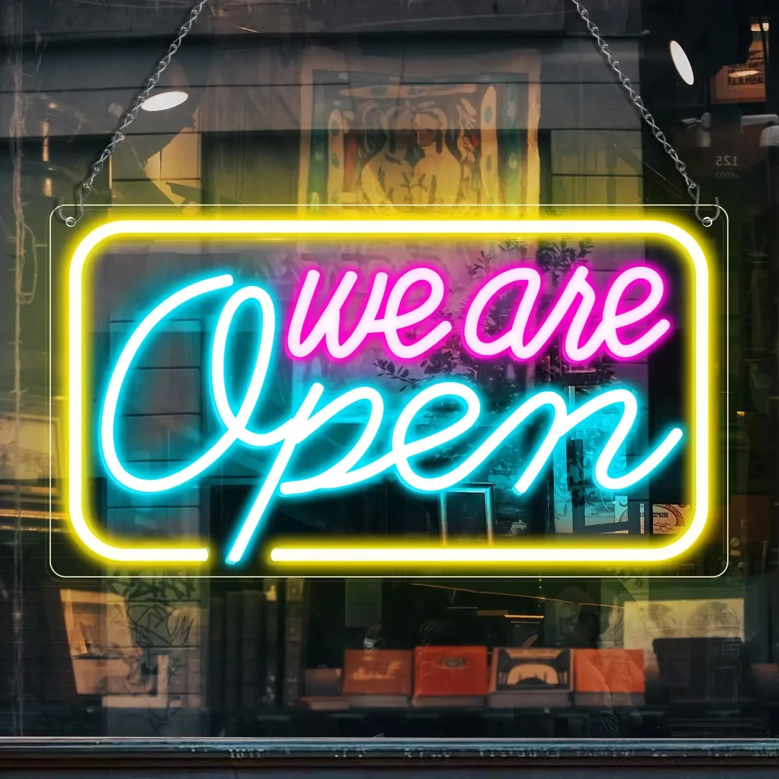 

Open LED Neon Sign For Business Neon Lights Open Sign Led Wall Decor Neon Led Signs Adjustable Brightness Bar Salon Stores Hotel