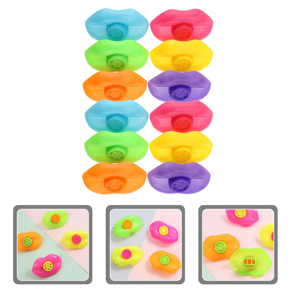 12 Pcs Children's Whistle Gifts Loud Crisp Sound Toys for Toddlers Plastic Bulk