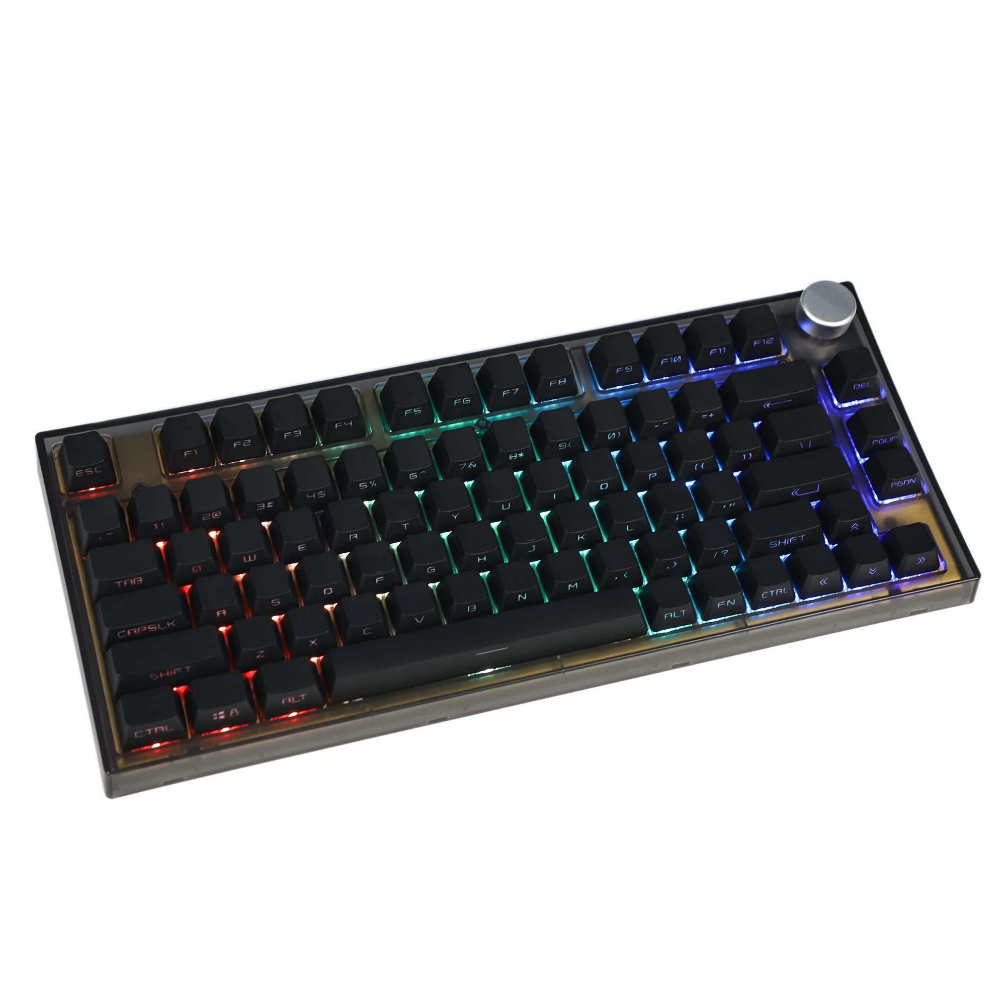 133 Key Black White PBT Double Shot Side-lit Shine Through Backlit keycaps For MX Mechanical Keyboard 108 96 87 NJ80 84 68 64