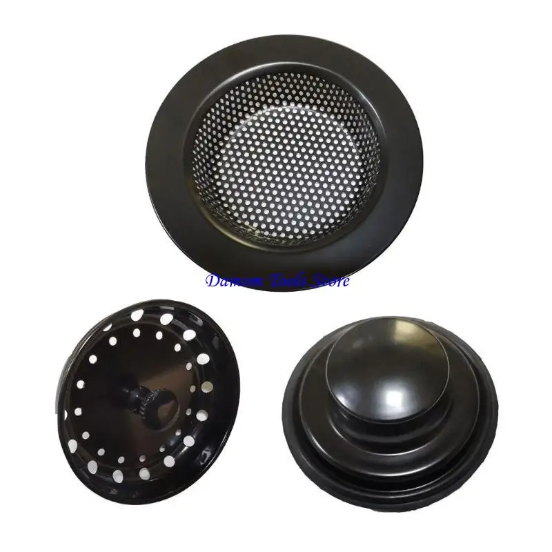 57BE Anti Clogging Sink Filter/Stopper/Cover/3pcs Universal Kitchen Sink Garbage Disposal Cap Hassle Frees Installation