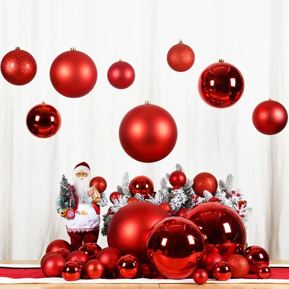 Decoration Ball 12/15/20CM Christmas Ball Matte Finish Ball Shape New Year Decoration Christmas Tree Decoration Bar Ceiling view 4