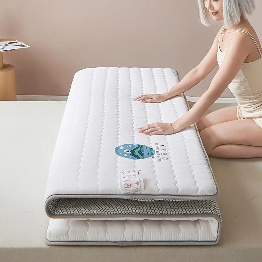 

Knitted Skin-friendly Cotton Mattress Household Antibacterial and Mite-free Mattress Student Dormitory Thickened Sleeping Mat