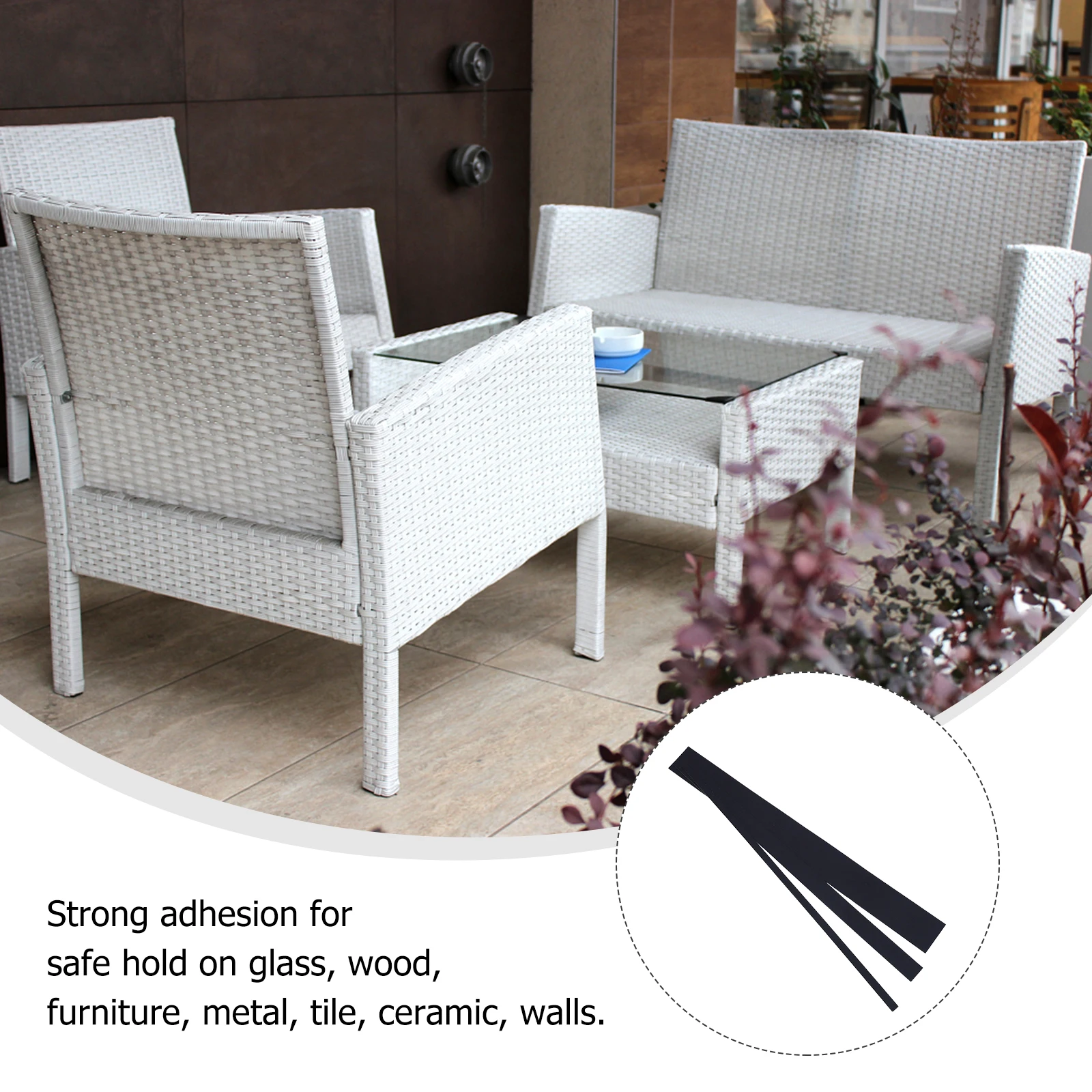 

Self Adhesive Felt Strips 3 Rolls Furniture Sticker Mats Floor Protector Bumper Pads Chair Eco Material Recycled Fiber Strong