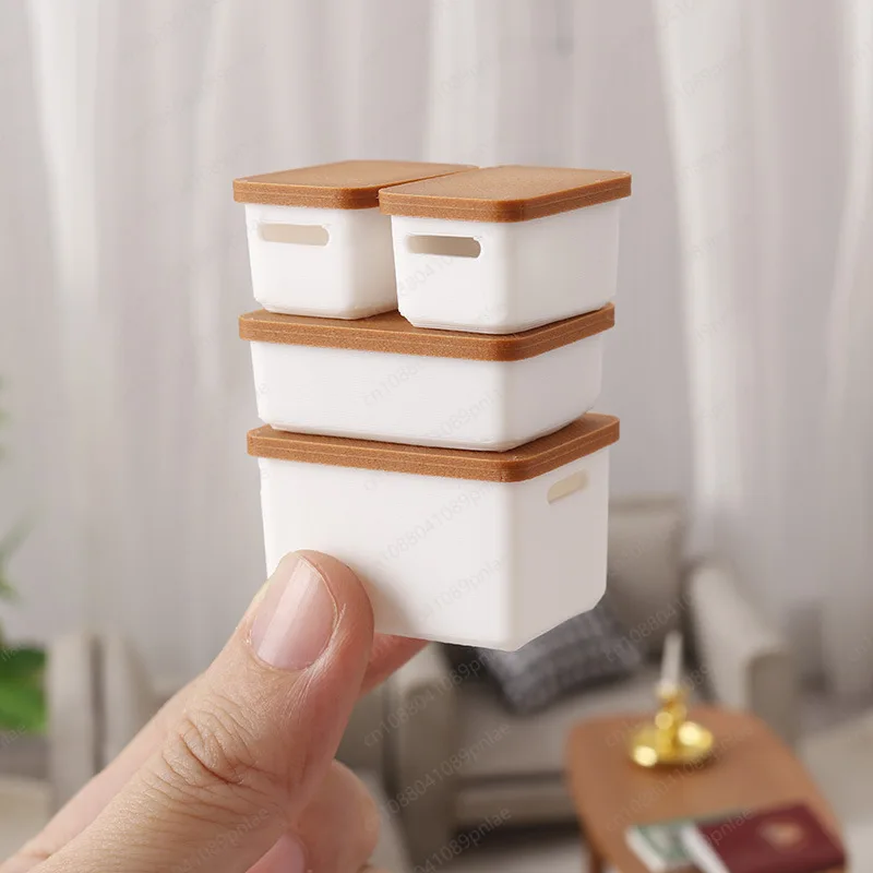 Miniature Model 12 Points Sorting and Storage Box Mini Ornament Playing House DIY