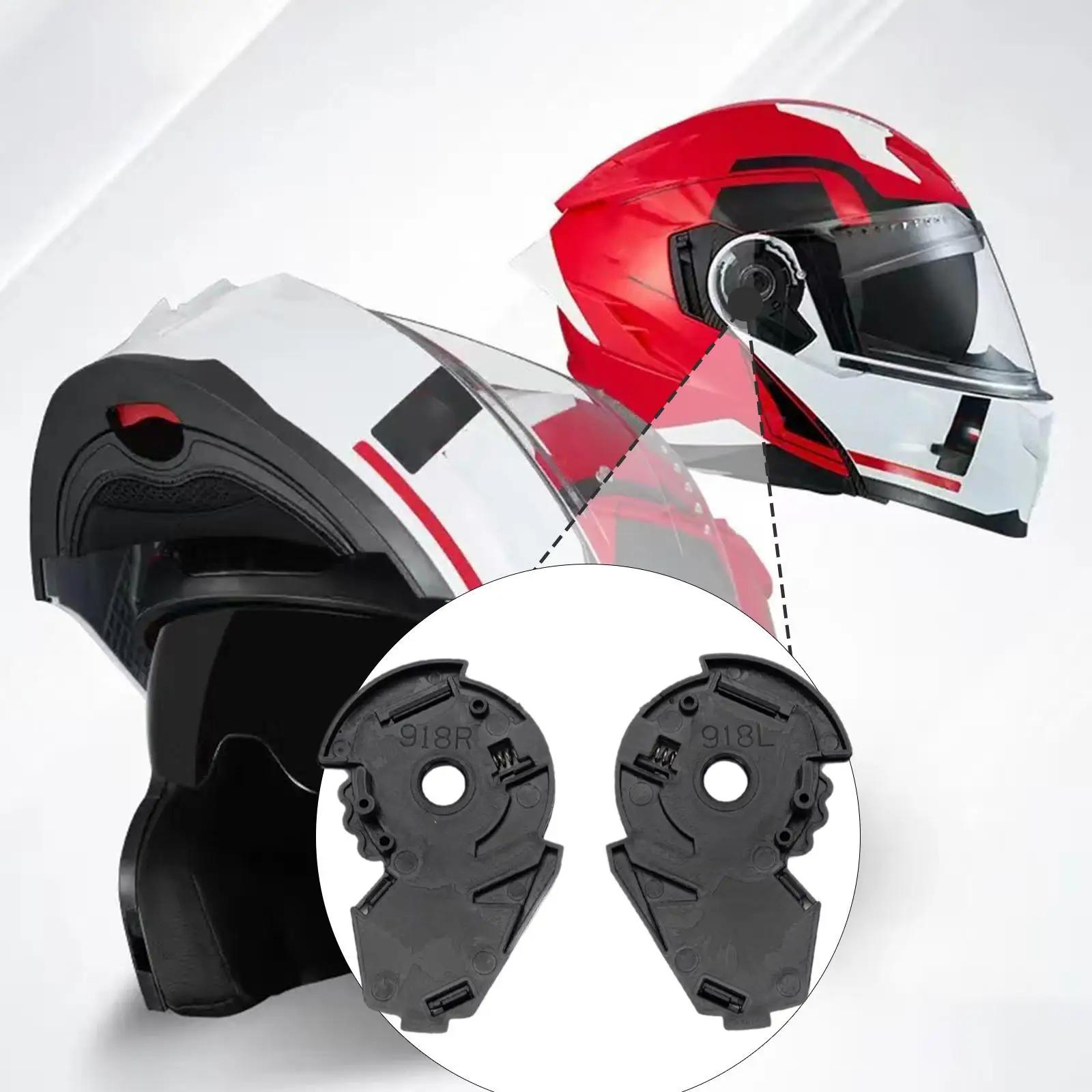 

2 Pieces Helmet Base Spare Parts Helmet Accessories Premium Replace Parts
