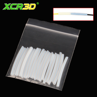 XCR3D 20pcs/100pcs 3D Printer Filament Connector PTFE tube Filament joints ID1.8mm OD2.6mm Length 37mm