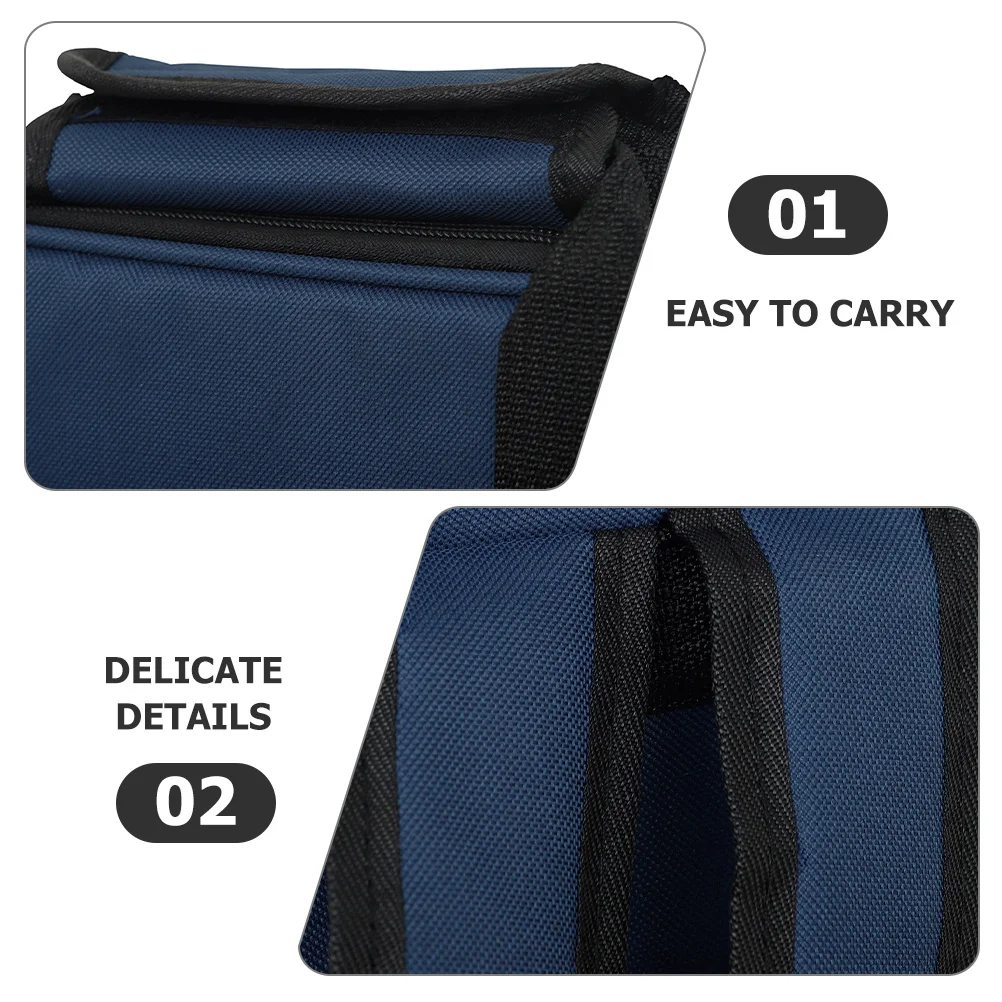 

Heavy Duty Drumstick Holder Bag Spacious Compartment for Multiple Pairs of Sticks Mallets Teaching Tools Secure Zip Closure