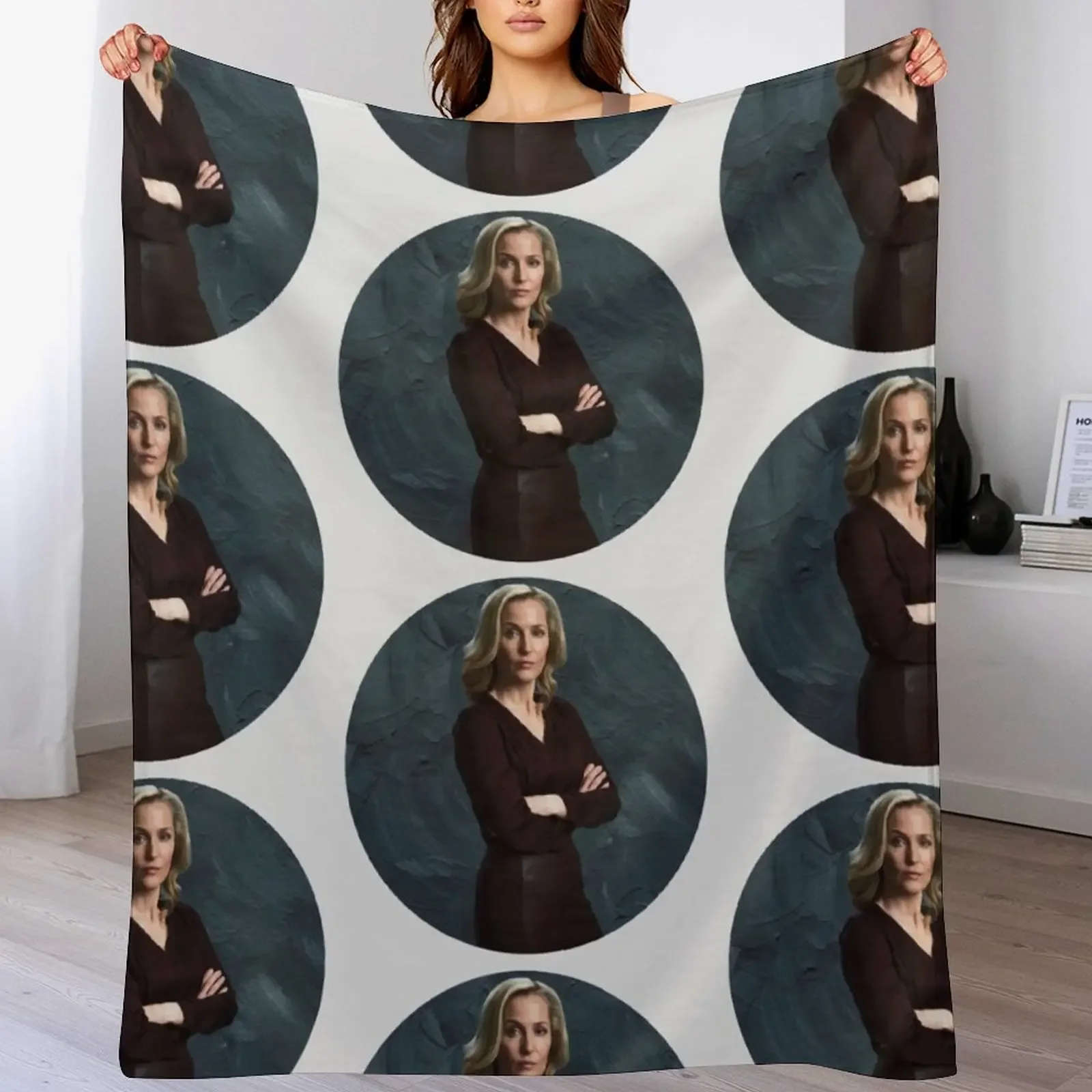 

Stella Gibson The Fall Gillian Anderson Oil Paint Design Throw Blanket Giant Sofa Nap Stuffeds Tourist Blankets