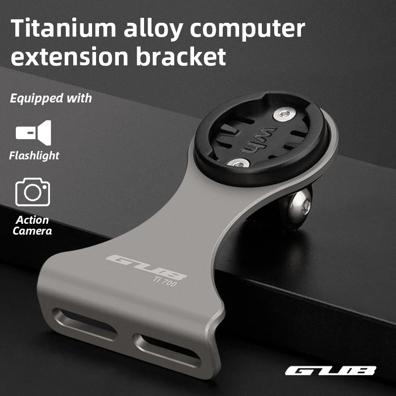 

GUB Bicycle Extension Bracket Titanium Alloy Bike Mount Multifunction Cycling Gps Sport Camera Support for Bryton Garmin Wahoo