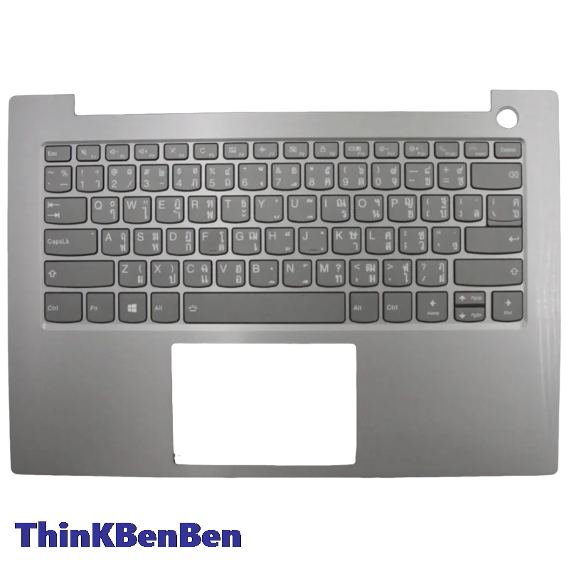 TH Thai Mineral Gray Keyboard Upper Case Palmrest Shell Cover For Lenovo ThinkBook 14 14IML 14IIL 5CB0W44369