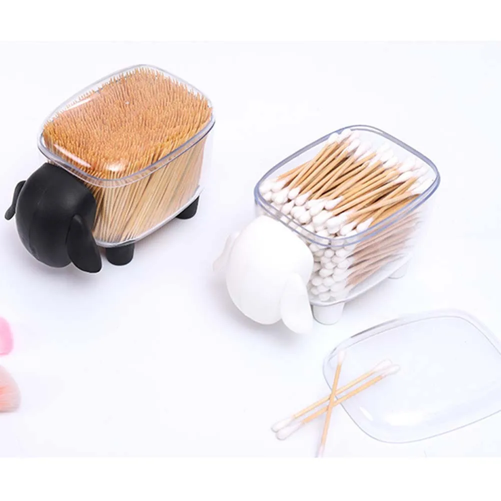 

Unique Style Toothpick Container Eco Friendly Storage Box for Dining Room Bedroom Livingroom White Toothpick Box Animal