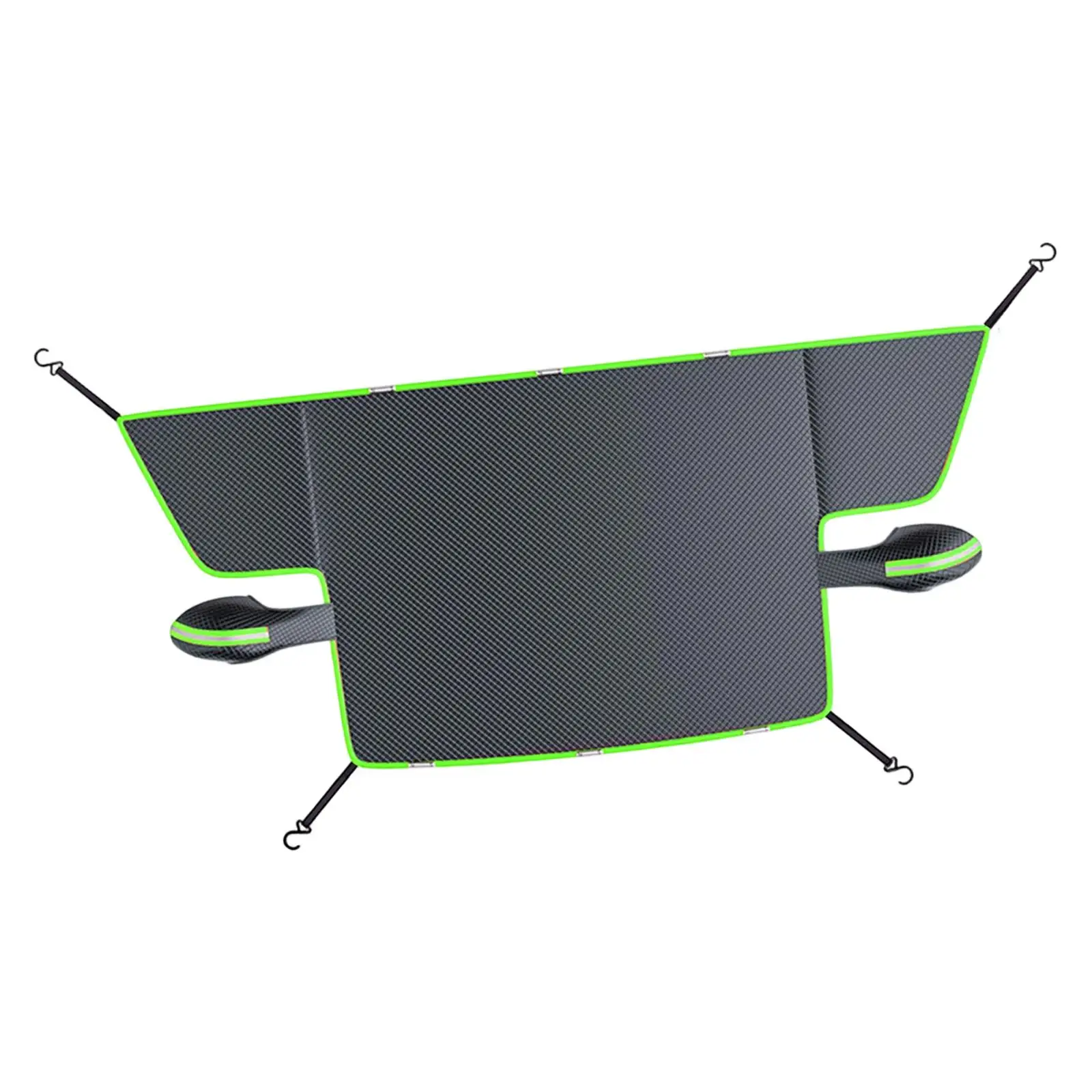 All Weather Car Windshield Cover Multifunctional Snow Protector with Reflective Strips for Winter Sun Dust Protection