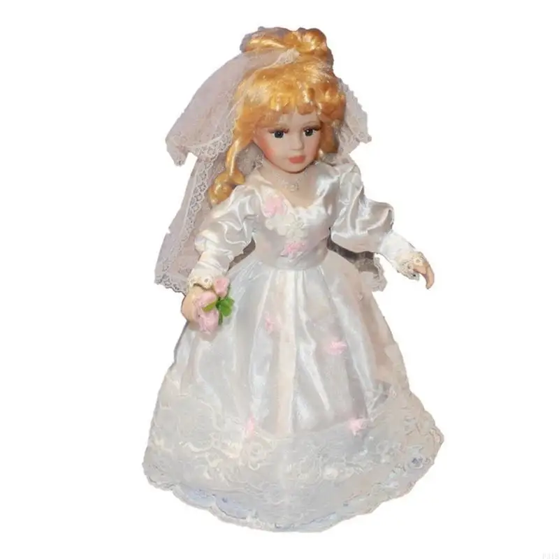 

Porcelain Doll Toy Standing Girl Porcelain Doll Girl Toy Delicate Toy Doll Porcelain Toy Beautifully Crafted Doll P31B