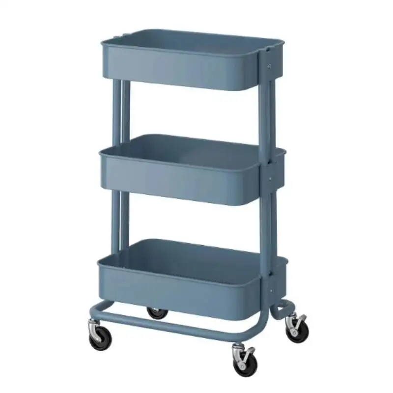 المطبخ الحديثة عربة الحمام رف عربة الطعام تخزين المحمول عربة التسوق عربات التسوق عربة التسوق 4 عجلات عربة اليد #4