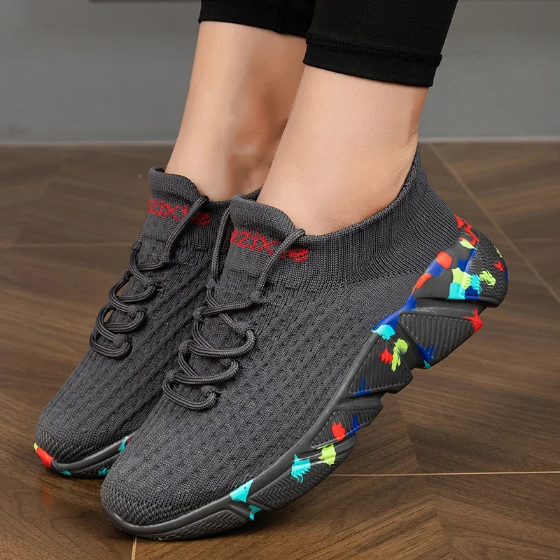 أحذية رياضية كاجوال للرجال، جوارب مريحة بسيطة، أحذية مشي عصرية للجنسين، أحذية ركض قابلة للتنفس، أحذية رياضية مقاس كبير #5