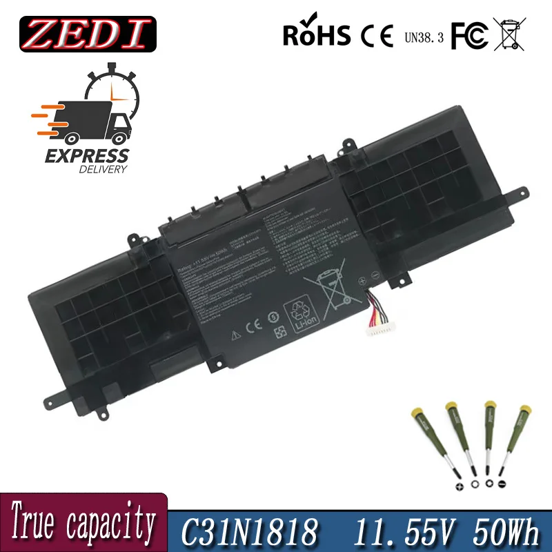 

ZEDI C31N1815 new Laptop Battery For ASUS ZenBook 13 U3300FN UX333 UX333FA UX333FN BX333FN RX333FA RX333FN 50Wh