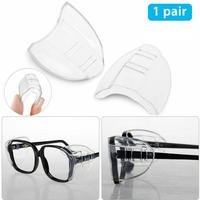 1 Pair Safety Glasses Protective Covers For Eyewear TPU Protector Flap Shields Clear Side Goggles Polyurethane Side Q7J7