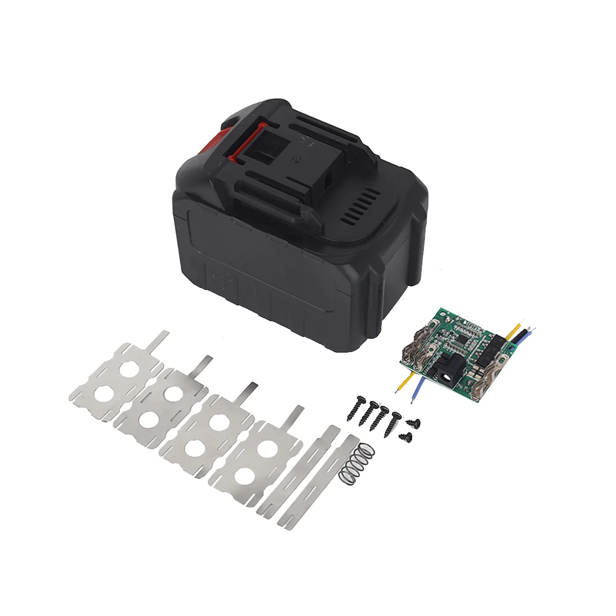 Battery Plastic Case+Lithium Battery Protective Board for Makita 15-Cell Battery Tool Battery Case Kit