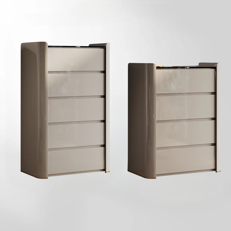 Light luxury four bucket cabinet, modern, simple and fashionable, customized high-end paint storage and makeup