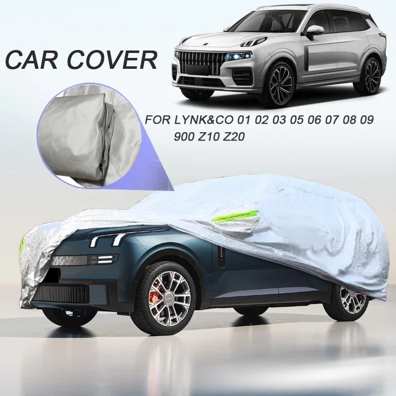 

210T Polyester Car Cover Waterproof Anti-UV Dustproof For LYNK&CO 01 02 Z20 03 05 06 07 08 09 900 Z10 Auto Accessories