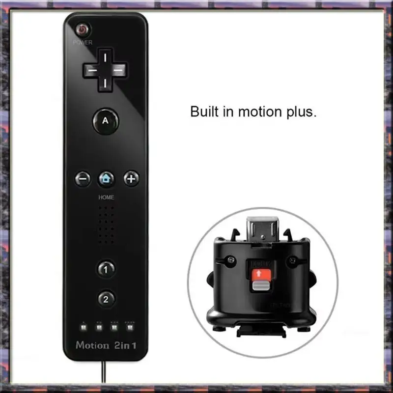 

Hot Sale Bluetooth Gamepad For Wii / Wii U Console Wireless Remote Controller With Motion Plus, Nunchuck, And Wrist Strap