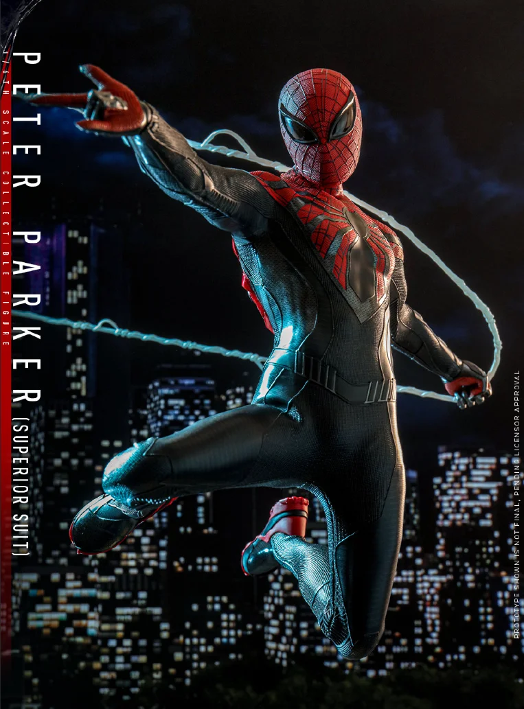 

NEW SPOT HOTTOYS HT 1\ 6 Marvel Spider-Man 2 Peter, Parker, Ultimate Battle Suit, Red and Black Color Scheme Action Figure