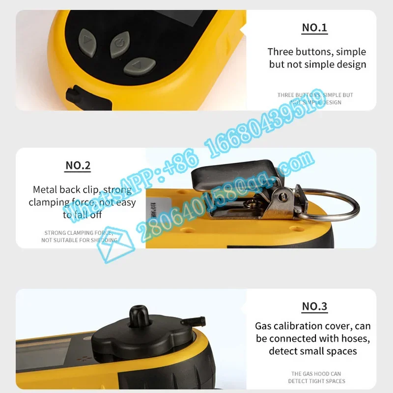 Bosean rilevatore di gas portatile multi 5 combustibile e tossico