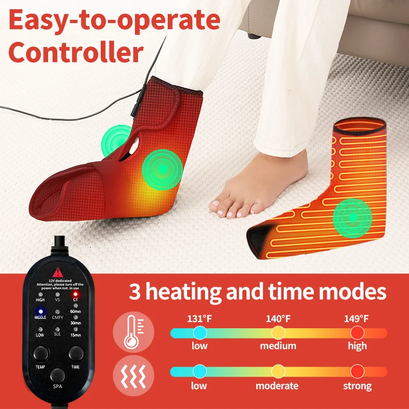 vibrating heated foot massager AM 50181 Sonic Vibration Foot Massager – Theramedic Massage Chair main image 0