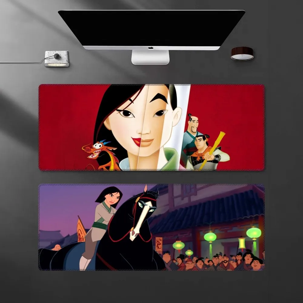 Mulan Mouse Pad Cartoon Lockedge Large Gaming Mouse Pad Computer Gamer Keyboard Mouse Mat Desk Mousepad for PC Desk Pad