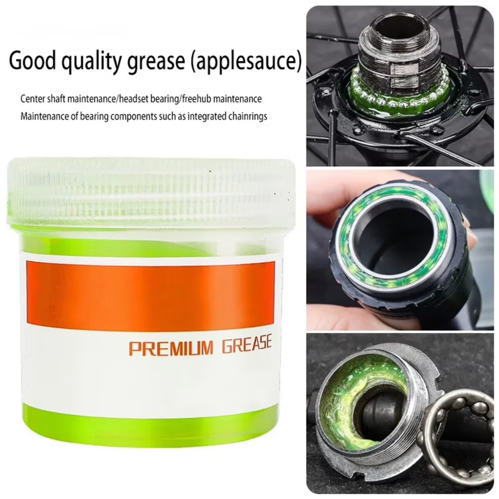 Bicycle Grease Green applesause Bearing Grease Hub Lubricants Oil Mid-axis Pedal Bowl Group Maintenance Lubricant for Road Bike