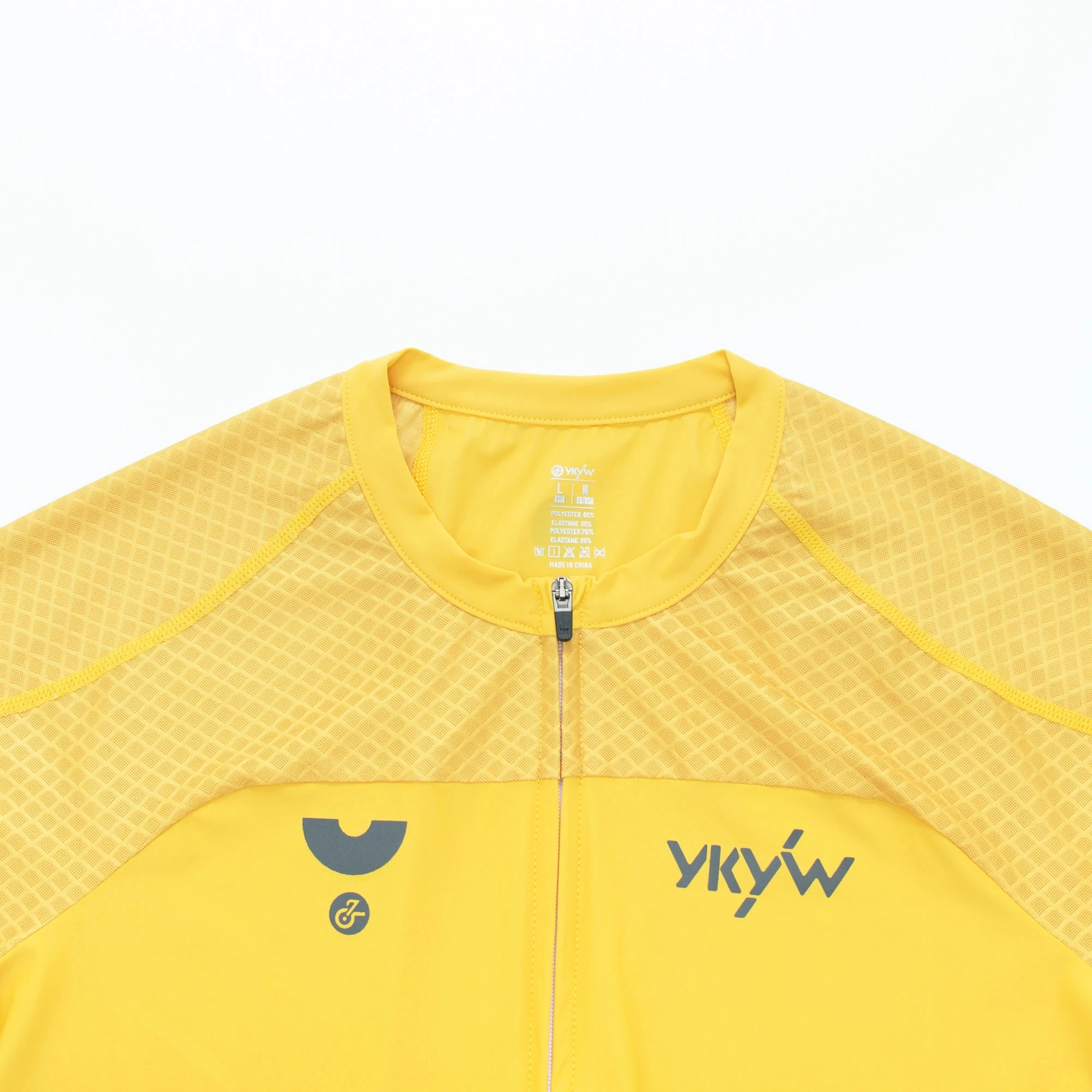 YKYWBIKE Herren Sommer-Radtrikot 3D-Schnitt Raglan-Ärmel Schnelltrocknend Atmungsaktiv Leichtes Rennrad-Trikot Hautfreundliches Oberteil – Detail 26