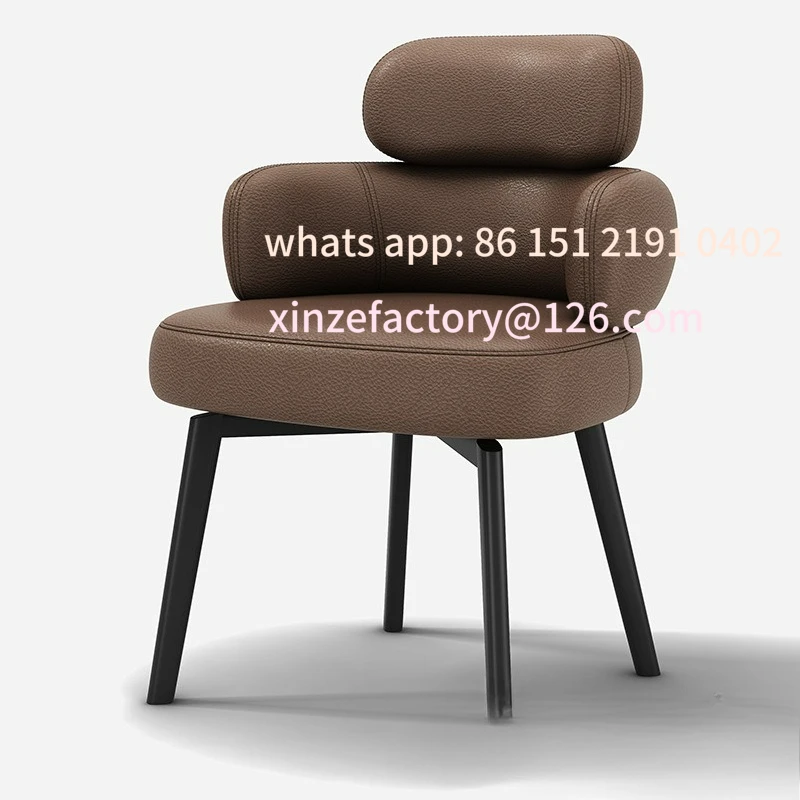 

Customizable Home Desk Casual Negotiation Light Luxury Dining Table and Chair Master Tea Chair Dressing Chair