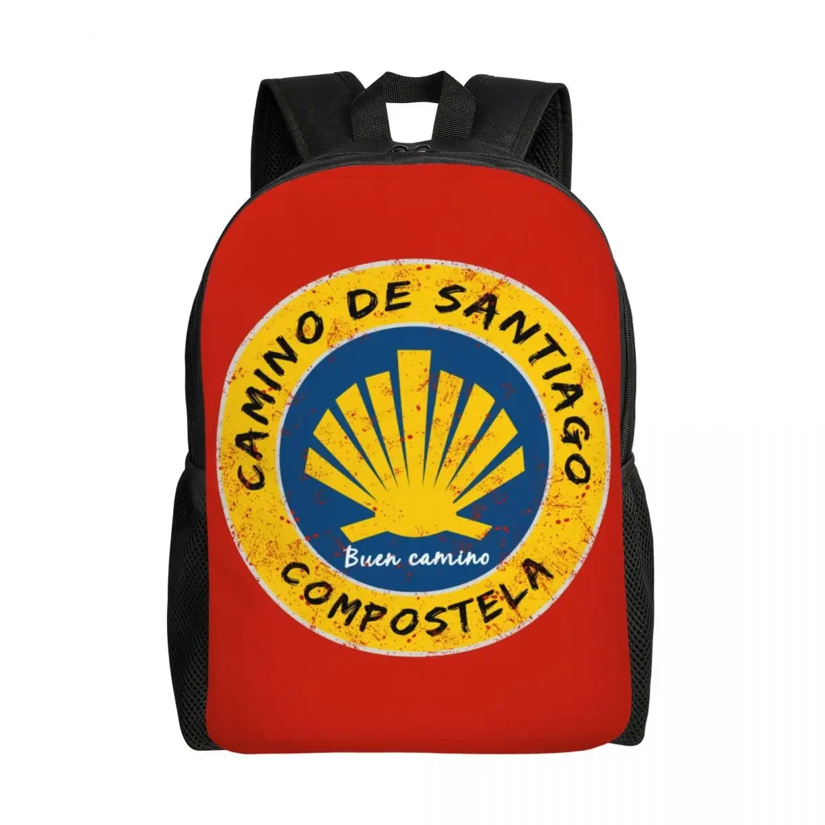 

Custom Buen Camino De Santiago Compostela Peregrino Travel Backpack Women Men School Laptop Bookbag College Student Daypack Bags
